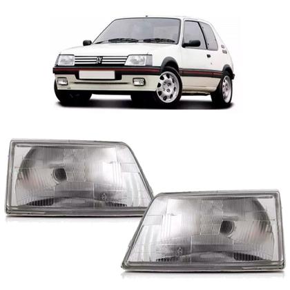 Imagem de Farol Peugeot 205 1983 Até 1992 Cromado