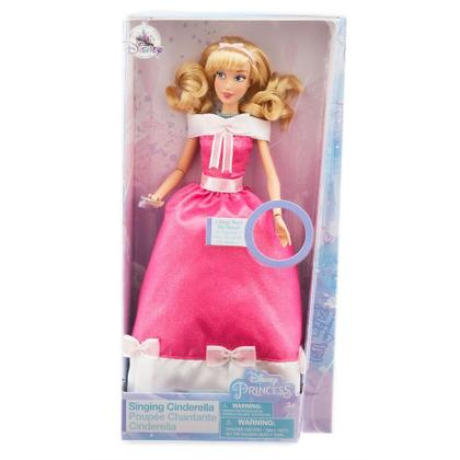 Imagem de Fashion Doll Disney Store Cinderela cantando com vestido rosa