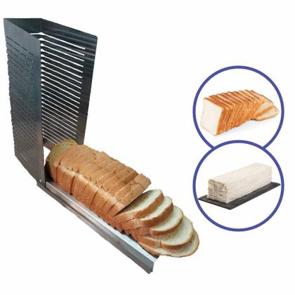 Imagem de Fatiador e Moldador de Pão de Forma Manual em Inox Cortes Precisos com Qualidade Sebem