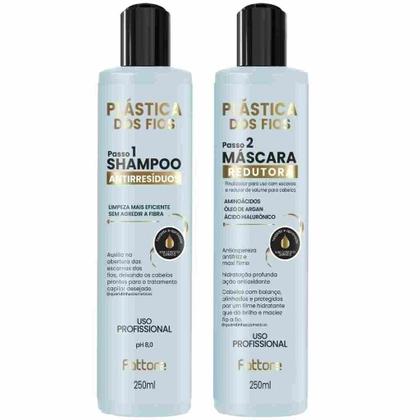 Imagem de Fattore Kit Plástica dos Fios - Shampoo 250ml e Máscara Redutora 250ml 