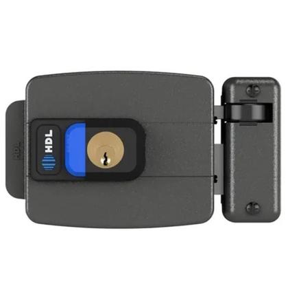 Imagem de Fechadura Eletrica Hdl C90 Dupla Botao Interno De Portaria