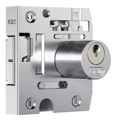 Imagem de Fechadura Stam 2002 Porta de Vidro Cilindro Redondo Cromado