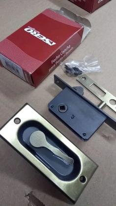 Imagem de Fecho Concha Embutir P Janela De Correr Lo Retang 12261 Rog