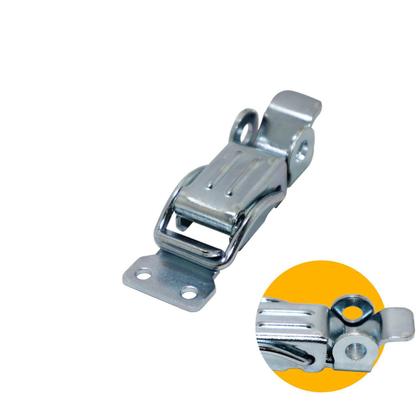 Imagem de Fecho de Ação Rápida Com Porta Cadeado Duplo E Mola Curva Pequena 67 Mm