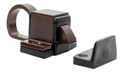 Imagem de Fecho Gatilho Para Janela De Madeira Marrom 02 Unid+parafuso