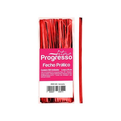 Imagem de Fecho Prático Vermelho 4mm com 300 unidades - Progresso