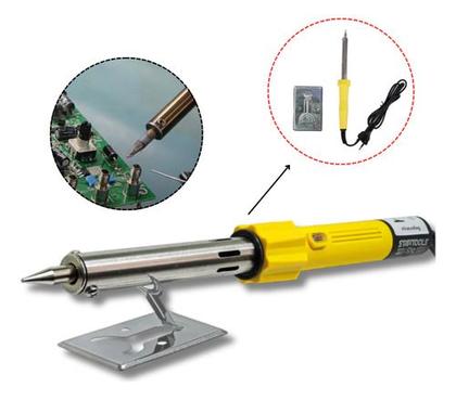 Imagem de Ferro de Solda Elétrico Cabo Plástico Isolado Profissional Alta Precisão para Eletrônica Estanho
