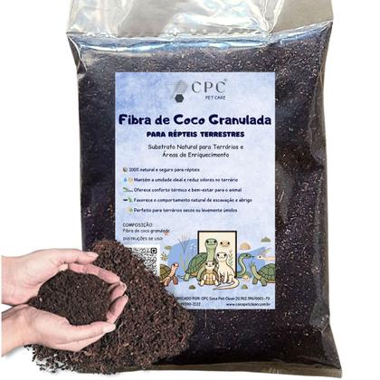 Imagem de Fibra de Coco Granulada Para Répteis Terrestres CPC Pet Care