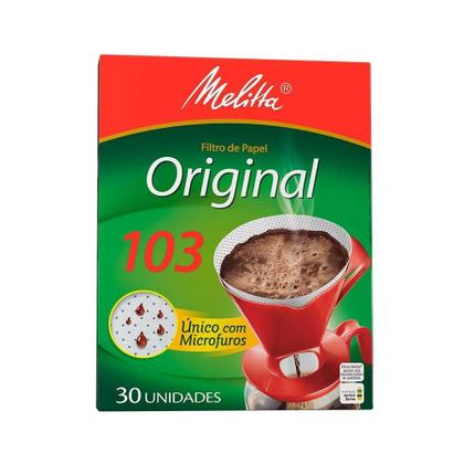 Imagem de Filtro Papel Melitta 103 - 6 Embalagens com 30 Unidades