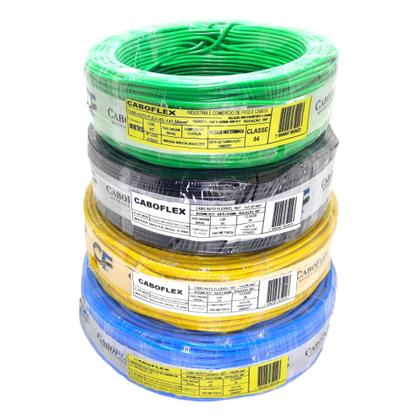 Imagem de Fio 4mm Rolo 50 Metros 450-750v Cabo Flexivel 4mm 50m