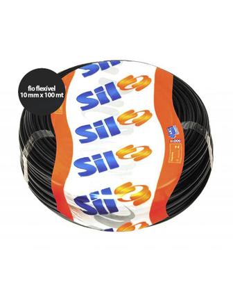 Imagem de Fio Cabo Flexível 100 metros 750V 10 mm Preto Sil