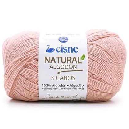 Imagem de Fio Cisne Natural Algodón 3 Cabos 100g - 100% Algodão