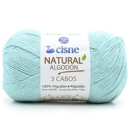 Imagem de Fio Cisne Natural Algodón 3 Cabos 100g - 100% Algodão