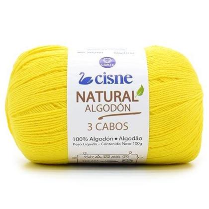 Imagem de Fio Cisne Natural Algodón 3 Cabos 100g - 100% Algodão