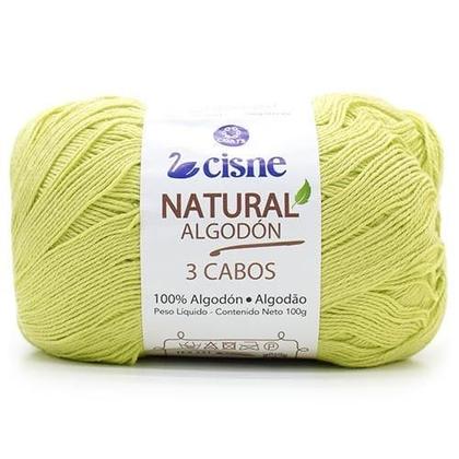 Imagem de Fio Cisne Natural Algodón 3 Cabos 100g - 100% Algodão