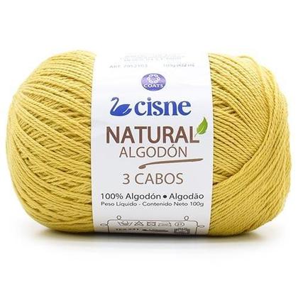 Imagem de Fio Cisne Natural Algodón 3 Cabos 100g - 100% Algodão