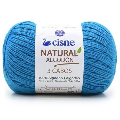 Imagem de Fio Cisne Natural Algodón 3 Cabos 100g - 100% Algodão