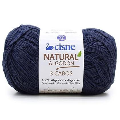 Imagem de Fio Cisne Natural Algodón 3 Cabos 100g - 100% Algodão