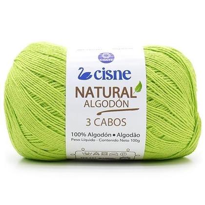 Imagem de Fio Cisne Natural Algodón 3 Cabos 100g - 100% Algodão