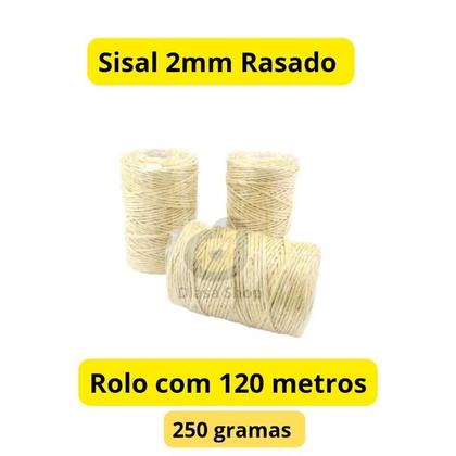 Imagem de fio de Sisal 2mm até 500 metros Rolo