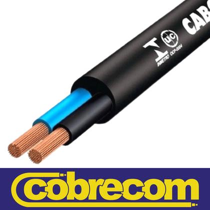 Imagem de Fio Pp Cabo Eletrico Preto 2x4,00mm Rolo Com 40 Metros