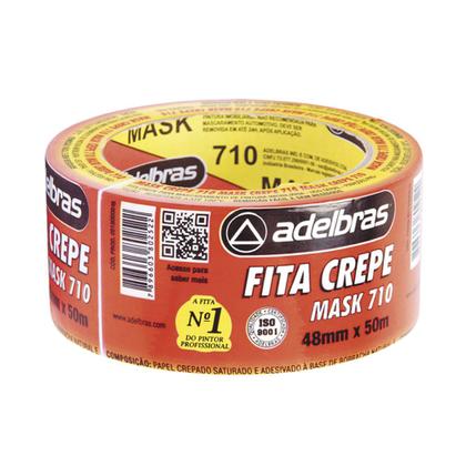 Imagem de Fita Adesiva Crepe Adelbras Branca 48mmx50m