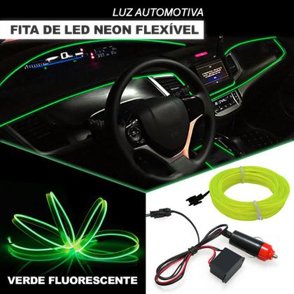 Imagem de Fita Barra Led P/ Painel Verde Neon Fluorescente Onix 2012 2013 2014 2015 2016 Interna Cortesia Ambiente Top