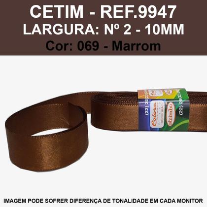 Imagem de FITA CETIM LISA SINIMBU 10MT REF.9946/10 MM/Nº2