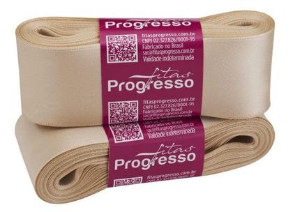 Imagem de FITA CETIM SIMPLES CF009 38MM COR 236 BEGE Peça 10 metros