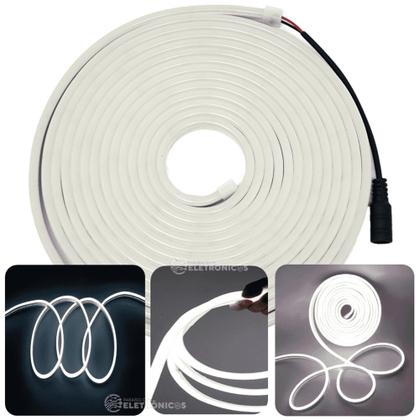 Imagem de Fita De Led Luminoso Letreiro Fachada Comércio Flexível Branco Frio FITANEONBF