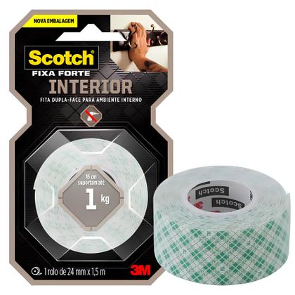 Imagem de Fita Dupla Face Espuma Fixa Forte 24Mm X 1,5M Scotch 3M