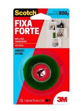 Imagem de Fita Dupla Face Fixa Forte 19 mm x 2 m - 800g - Scotch - 3M -