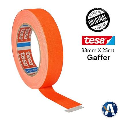 Imagem de Fita Tecido Gaffer Tape Tesa 33mmX25m Laranja Fluorescente