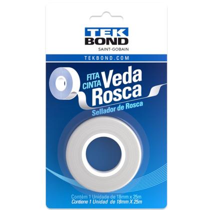 Imagem de Fita veda rosca 18 mm x 25 metros Blister