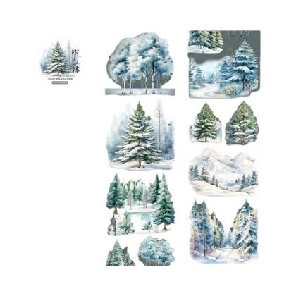 Imagem de Fita Washi PET Floresta 60mm X 2m Para Scrapbooking, Diário Criativo, Planejador E Material Escolar