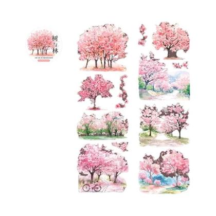Imagem de Fita Washi PET Floresta 60mm X 2m Para Scrapbooking, Diário Criativo, Planejador E Material Escolar