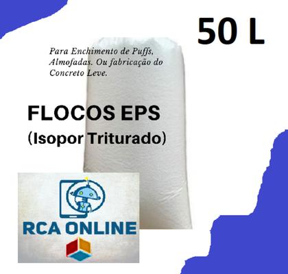 Imagem de Flocos De Isopor - Puff - Almofada - Concreto Leve 50 L