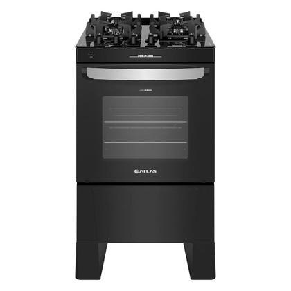 Imagem de Fogão 4 Bocas Atlas Automático Agile Up Glass Preto