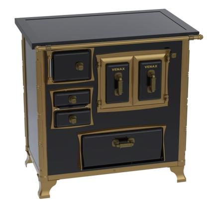 Imagem de Fogao a Lenha Venax GII n 1 Renaissance Premium Preto