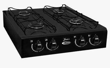 Imagem de Fogão cooktop gás Clarice Júnior 4B preto