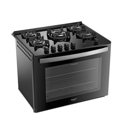 Imagem de Fogão de Embutir 5 Bocas Preto com Mesa de Vidro Dako Supreme Bivolt