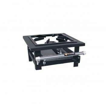 Imagem de Fogão Industrial Mesa Baixa Pressão 1 Boca Queimador Simples Grelha 30x30