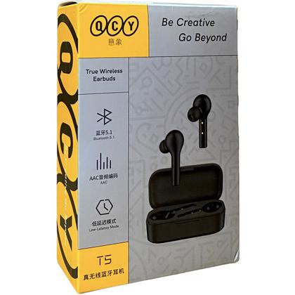 Imagem de Fone De Ouvido In-ear Bluetooth Sem Fio Qcy T5 Preto Original Com Nota Fiscal