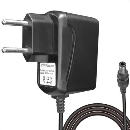 Imagem de Fonte 12v 1a Bivolt Automatica P4 Camera Fita Led Cftv Modem