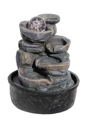 Imagem de Fonte De Água Cascata Com Luz De Led Rochas Com 4 Leds