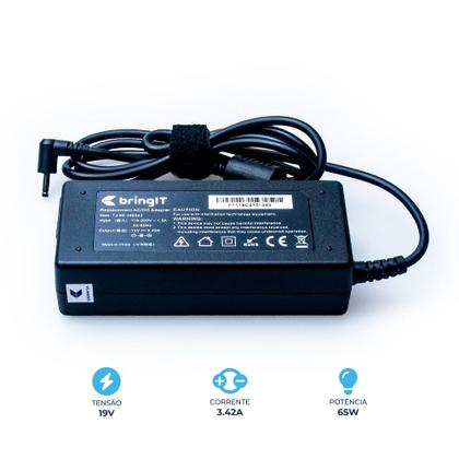 Imagem de Fonte para Notebook compatível com Acer Aspire A515-57 19 V 3.42 A 65 W