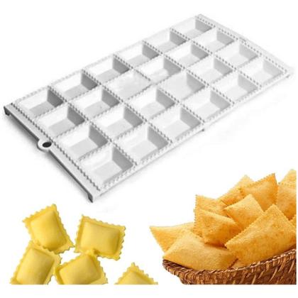 Imagem de Forma Para Ravioli e Mini Pastel Faz 24 Recheado