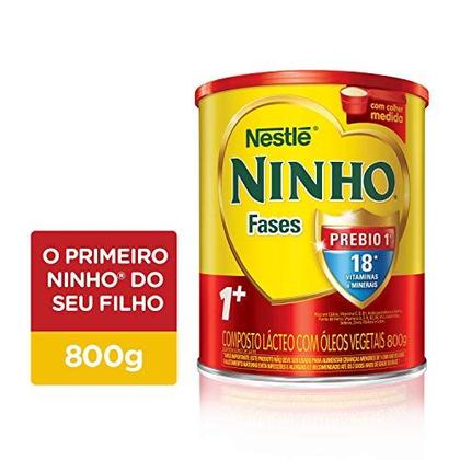 Imagem de Fórmula Infantil Ninho Fases 1+ Nestlé 1 a 3 anos 800g