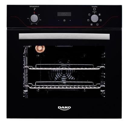 Imagem de Forno de Embutir Elétrico Preto 60 Litros com Timer Digital Dako Diplomata Grill 220V