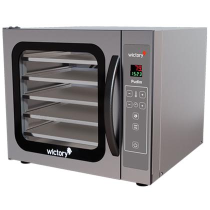 Imagem de Forno Elétrico 60 Litros Para Pudim Industrial Vapor 5 Esteiras Wictory WCPP 535